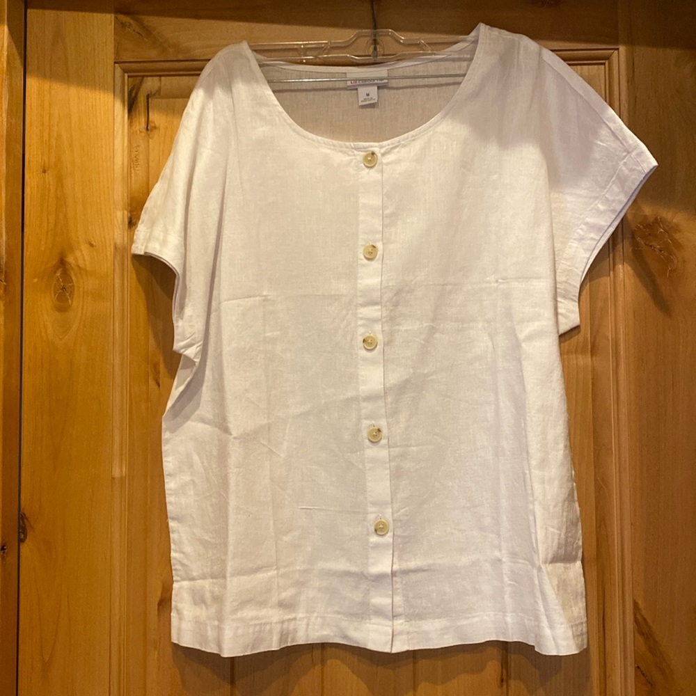 White Liz Claiborne button up top